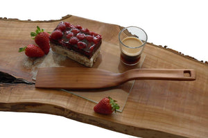 Palette / Kuchenheber aus Kirschholz - breit - Basewood